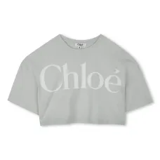 Укороченная футболка с логотипом