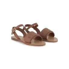 Сандалии с вышитым логотипом