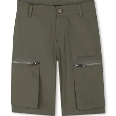 Шорты с вышитым логотипом