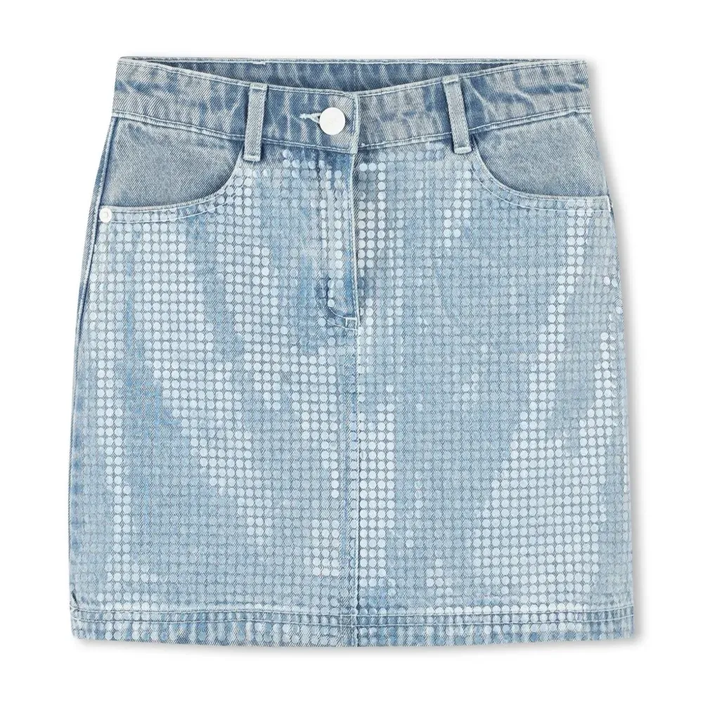 Юбка мини с пайетками