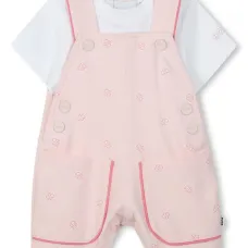 Комплект из комбинезона и футболки с логотипом