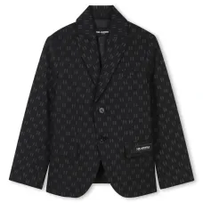 Пиджак с жаккардовым логотипом Пиджак с жаккардовым логотипом
