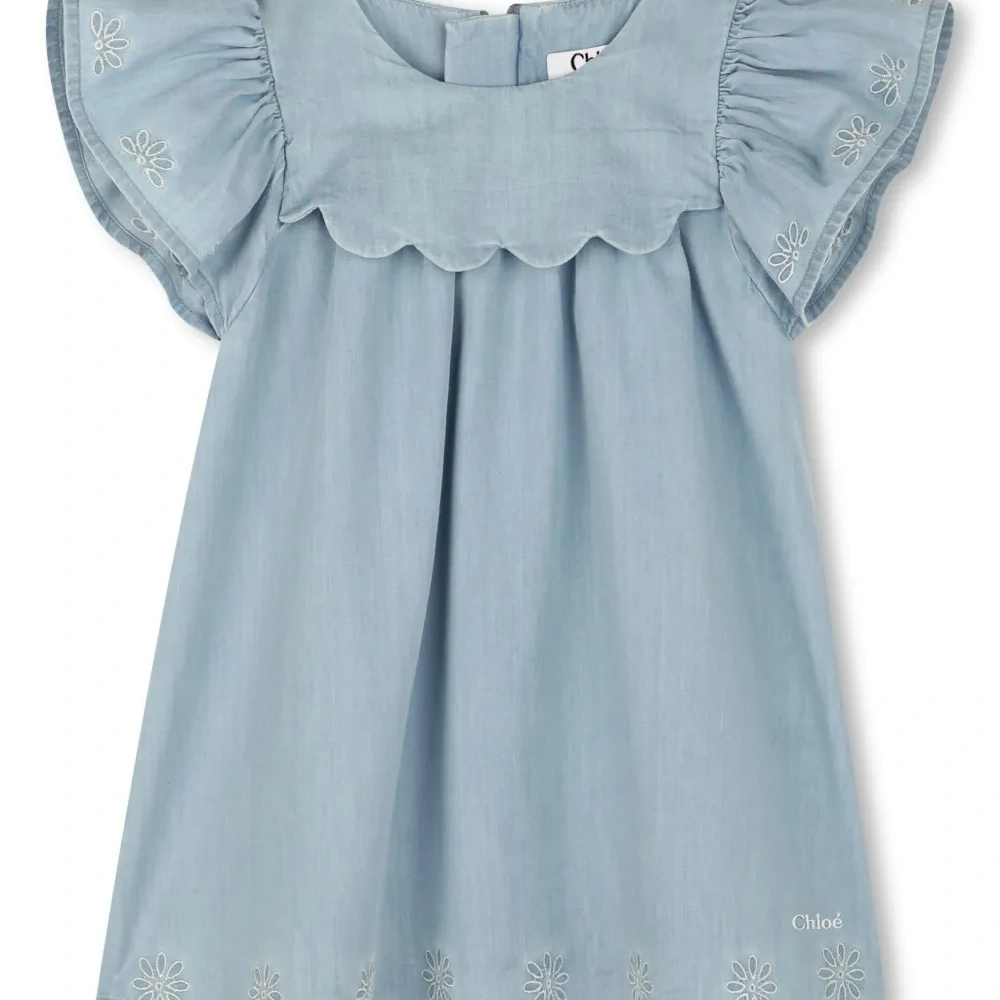 Джинсовое платье с короткими рукавами