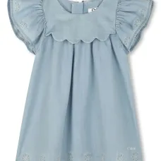 Джинсовое платье с короткими рукавами