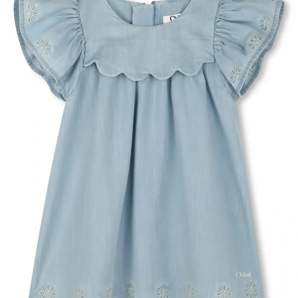 Джинсовое платье с короткими рукавами