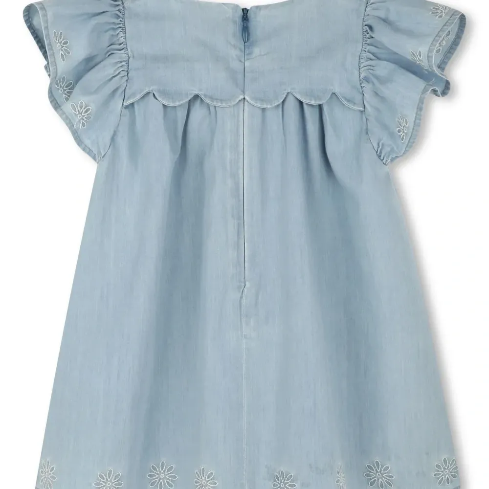 Джинсовое платье с короткими рукавами