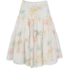 Юбка миди с цветочным принтом Юбка миди с цветочным принтом