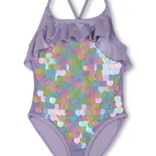 Купальник с пайетками