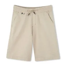 Шорты-бермуды с вышитым логотипом