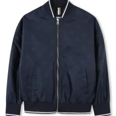 Бомбер на молнии с логотипом