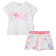 Комплект из футболки и шортов с принтом Комплект из футболки и шортов с принтом