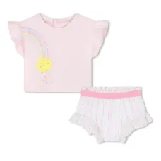 Комплект из футболки и шортов с принтом Комплект из футболки и шортов с принтом