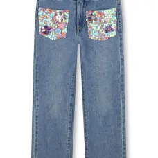 Джинсы с пайетками Джинсы с пайетками