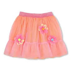 Пышная юбка с цветочной аппликацией
