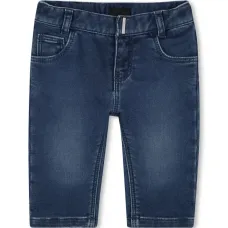 Джинсы с вышитым логотипом