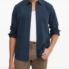 Рубашка с карманом на пуговицах