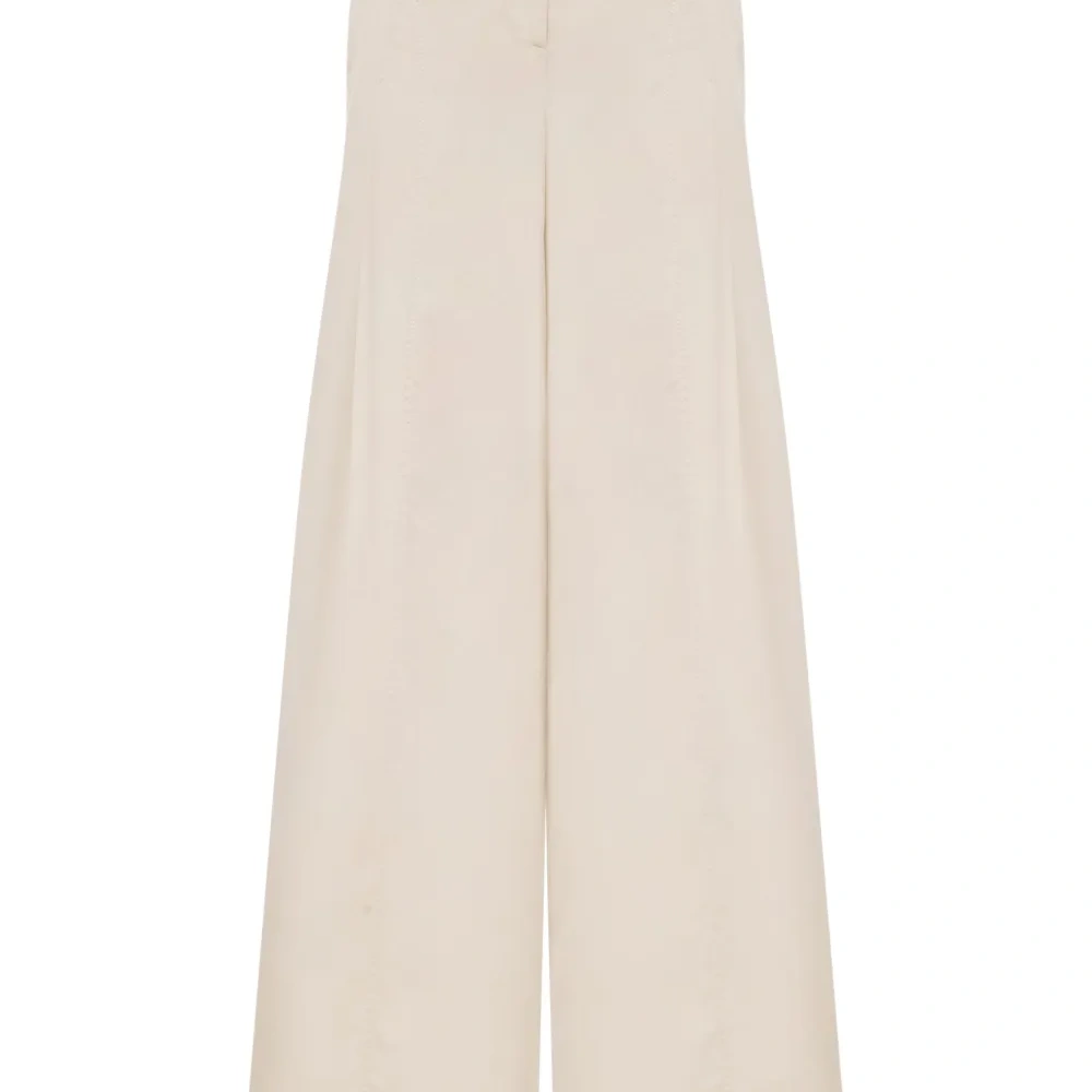 Брюки палаццо с завышенной талией