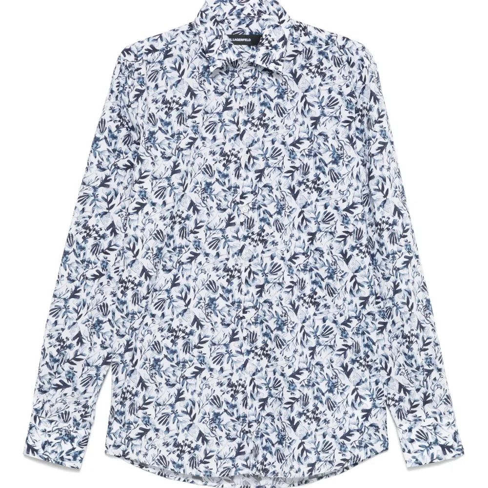 Рубашка с цветочным принтом