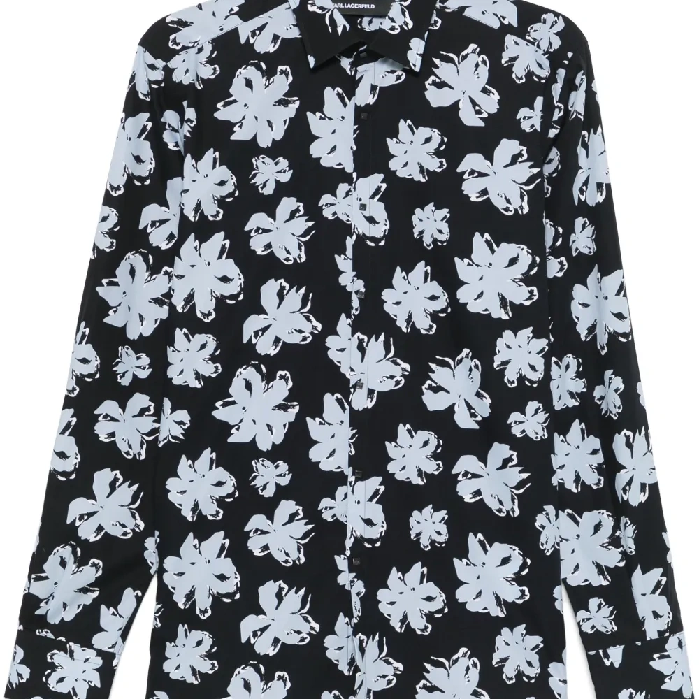 Рубашка с цветочным принтом