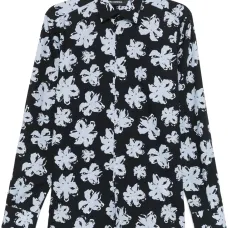 Рубашка с цветочным принтом