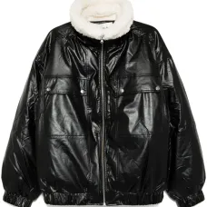 Куртка с меховым воротником