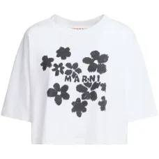 Футболка с цветочным принтом Футболка с цветочным принтом