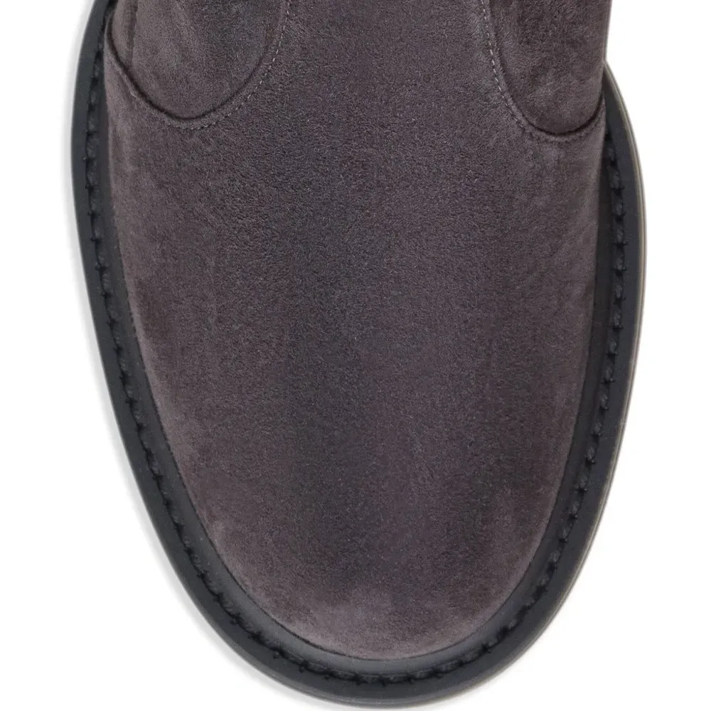 Замшевые ботинки