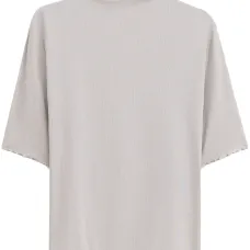 Футболка с высоким воротником