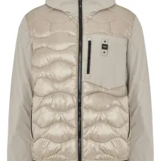 Пуховик с нашивкой-логотипом