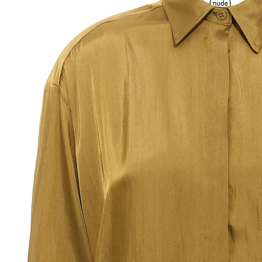 Атласная рубашка