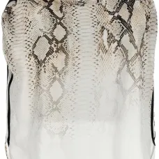 Блузка со змеиным принтом