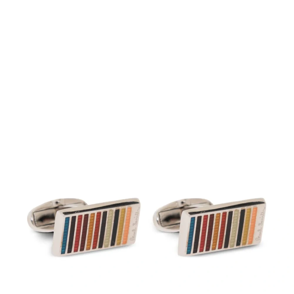 Запонки в полоску