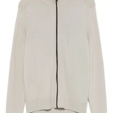 Кардиган с вышитым логотипом