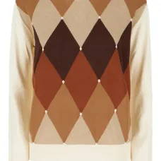 Джемпер с узором аргайл