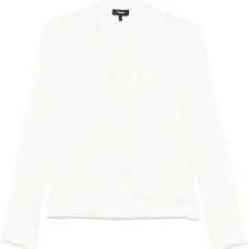 Блузка с заостренными лацканами