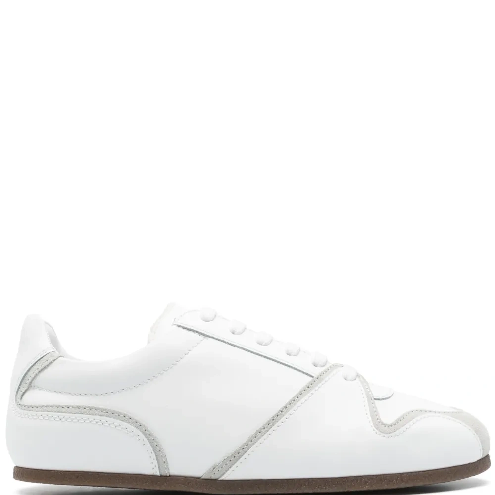 Кожаные кроссовки