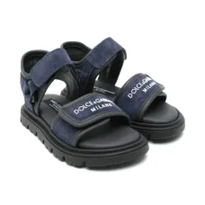 Сандалии с тисненым логотипом