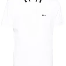 Рубашка поло с короткими рукавами и нашивкой-логотипом