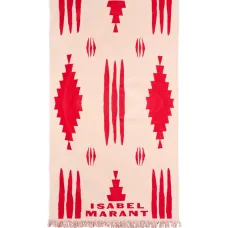 Пляжное полотенце с жаккардовым логотипом