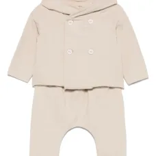 Комплект из топа и брюк с капюшоном