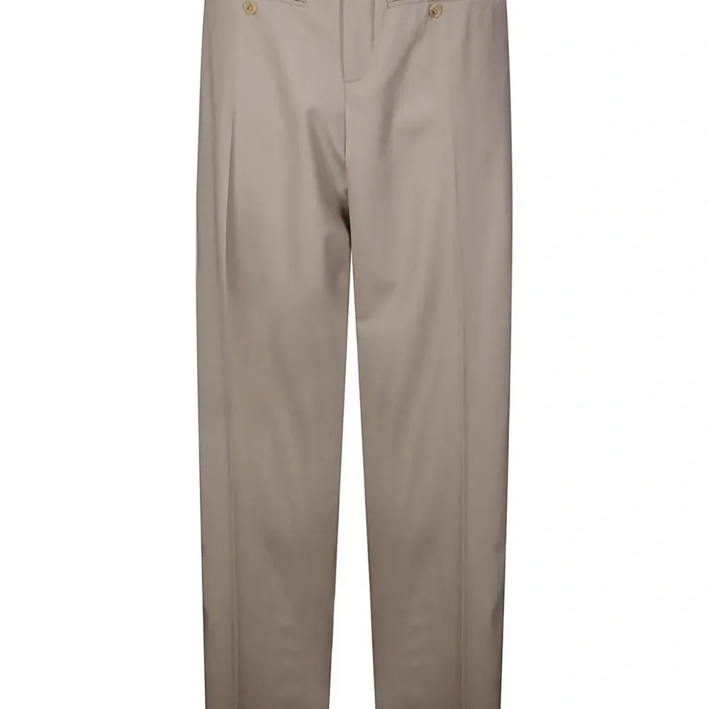 Шерстяные брюки прямого кроя