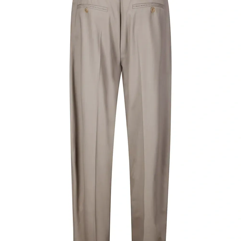 Шерстяные брюки прямого кроя