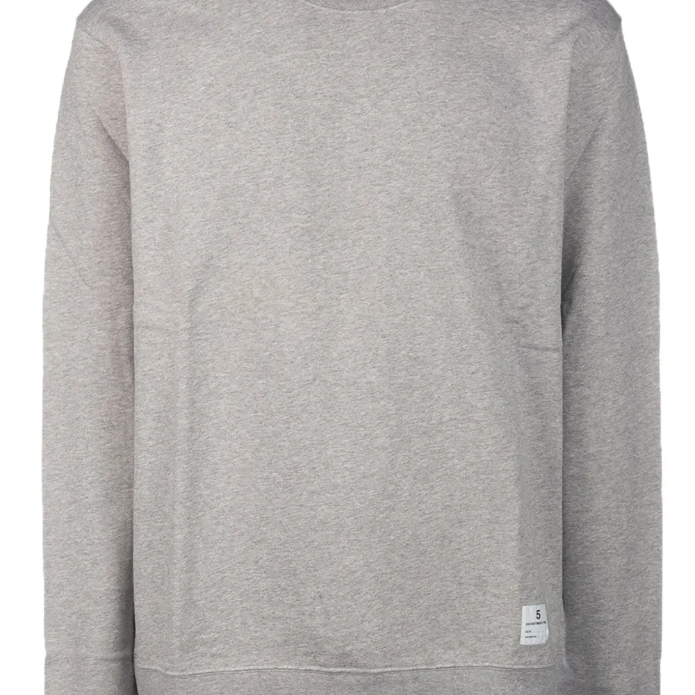 толстовка с круглым вырезом и логотипом