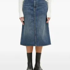 Юбка с одной складкой