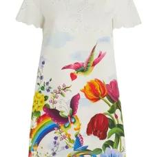 Платье с цветочным принтом