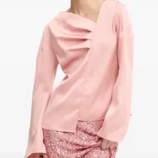 Топ с драпировкой и V-образным вырезом