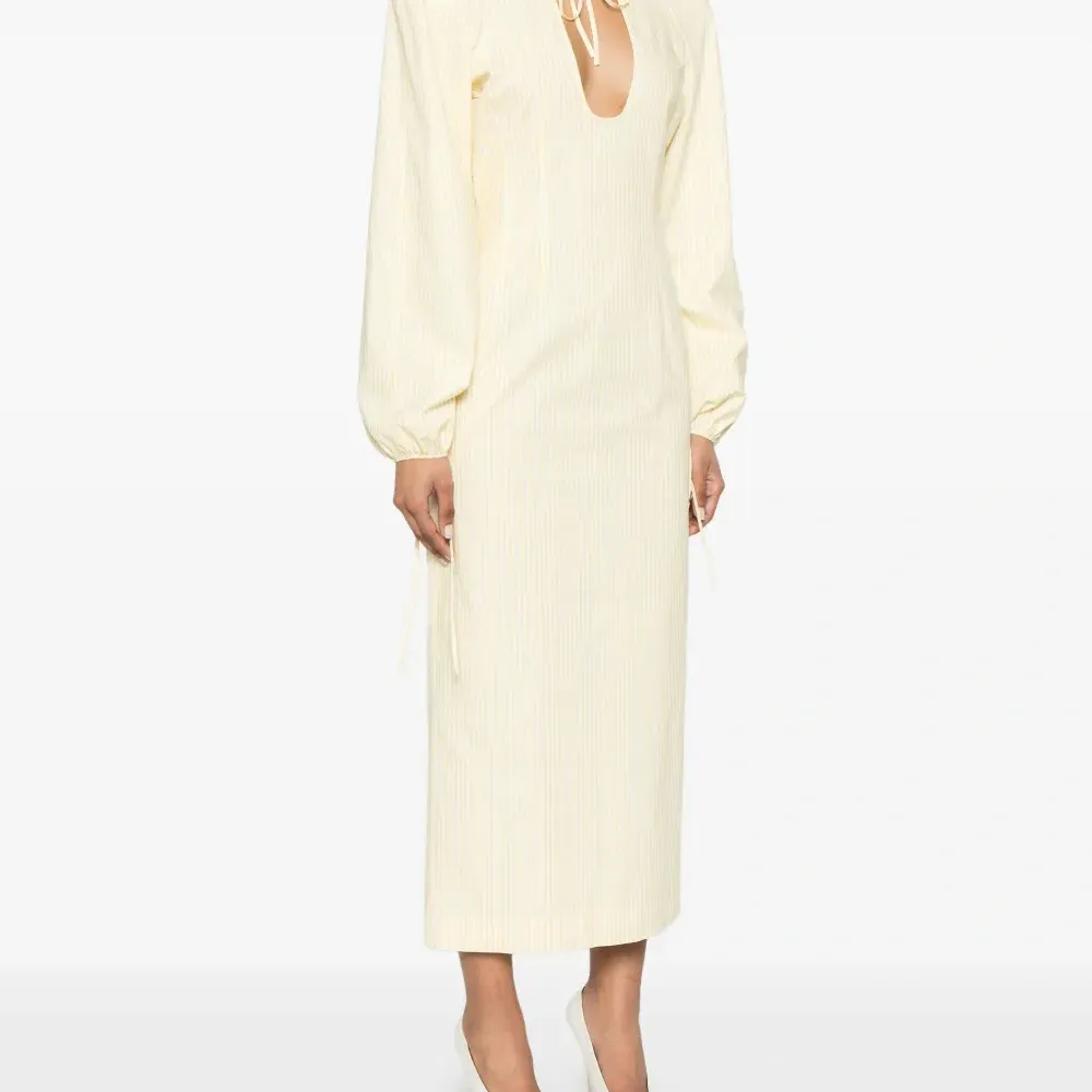 Платье макси в полоску