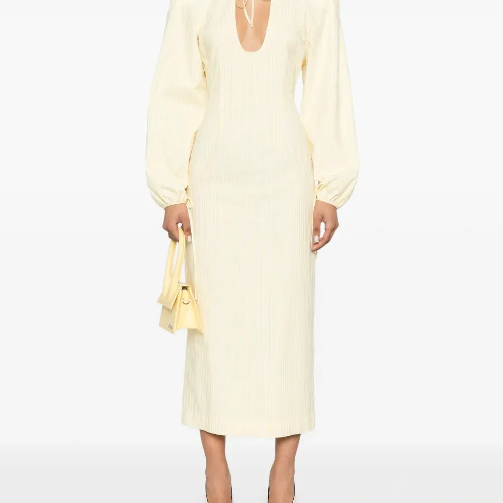 Платье макси в полоску