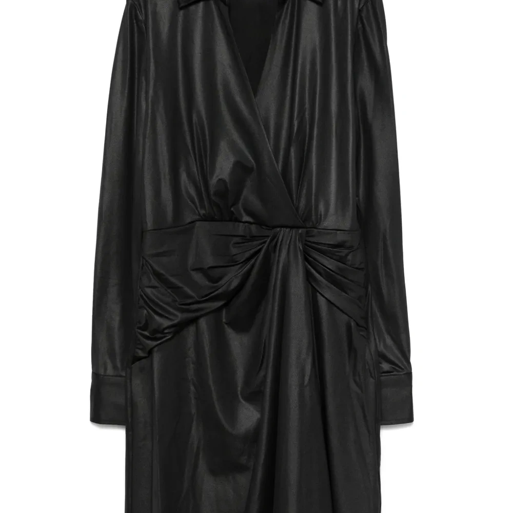 Платье миди со складками