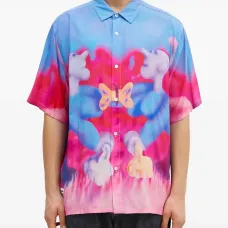 Рубашка с короткими рукавами и принтом